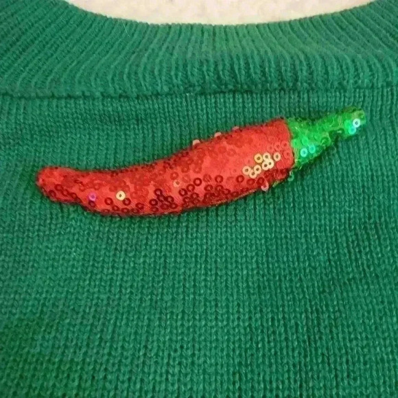 Holiday Time Christmas Sweater Womens XXL 20 Feliz Navidad Southwest Santa - Picture 14 of 16